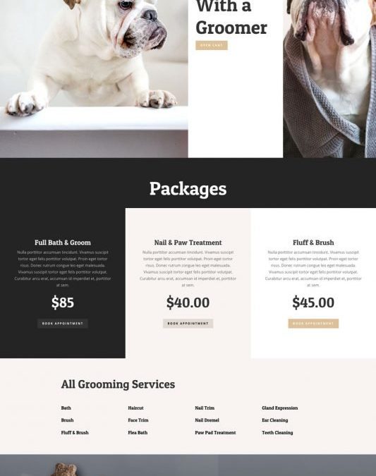 57 Dog grooming